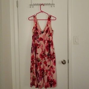 H&M floral pink dress